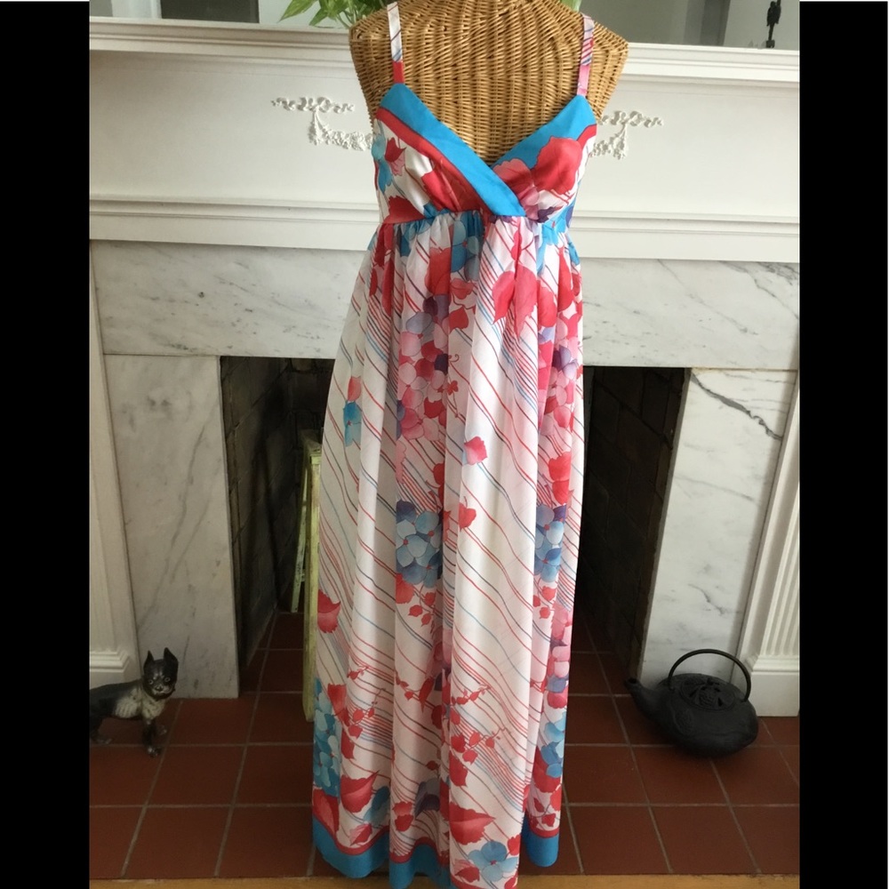 Vintage 70’s Trina Lewis & Marjon Couture Maxi Dress